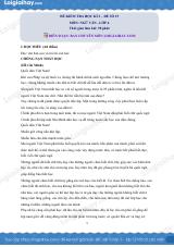 Đề thi học kì 2 Văn 6 - Đề số 15